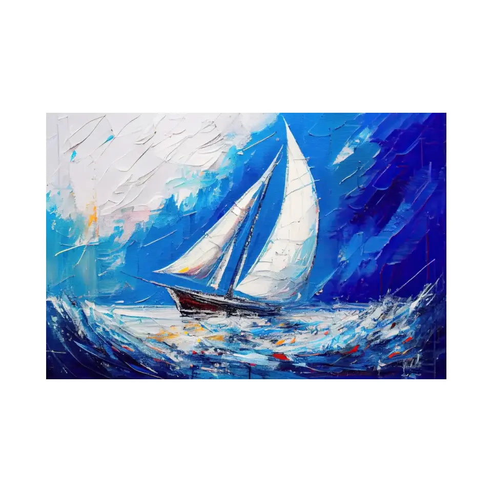 Boat on a stormy sea