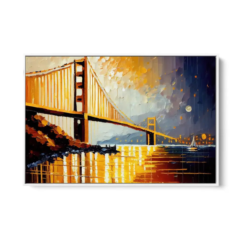 Colorful Golden Gate Bridge