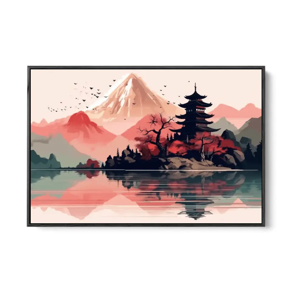 Serene Mountain and Lake Landscape