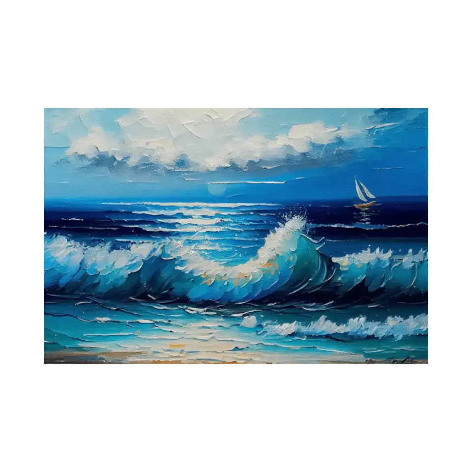 Oil Painting of the Sea