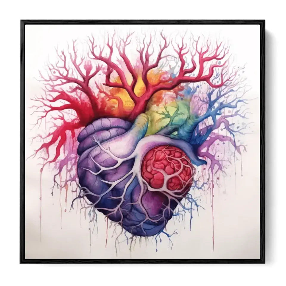 Colorful Human Heart