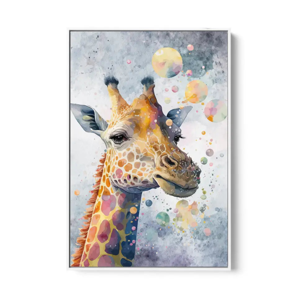 Giraffe in Bubbles