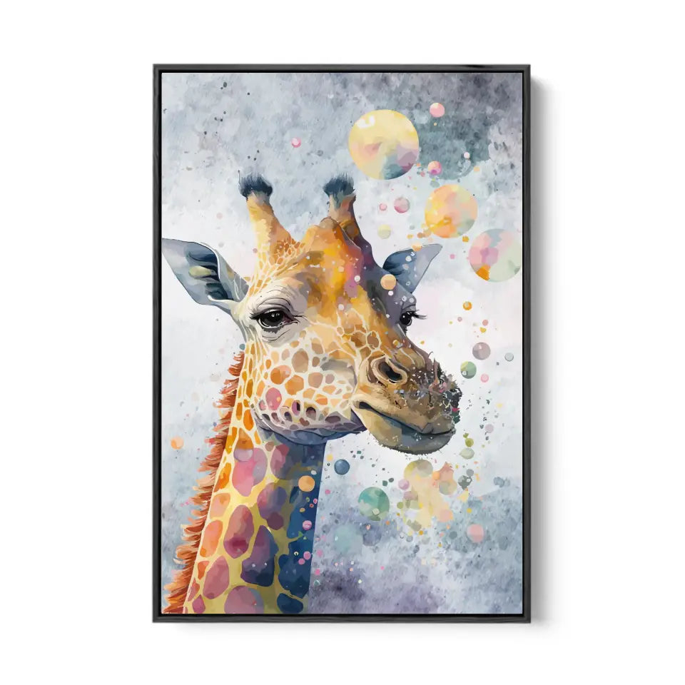 Giraffe in Bubbles