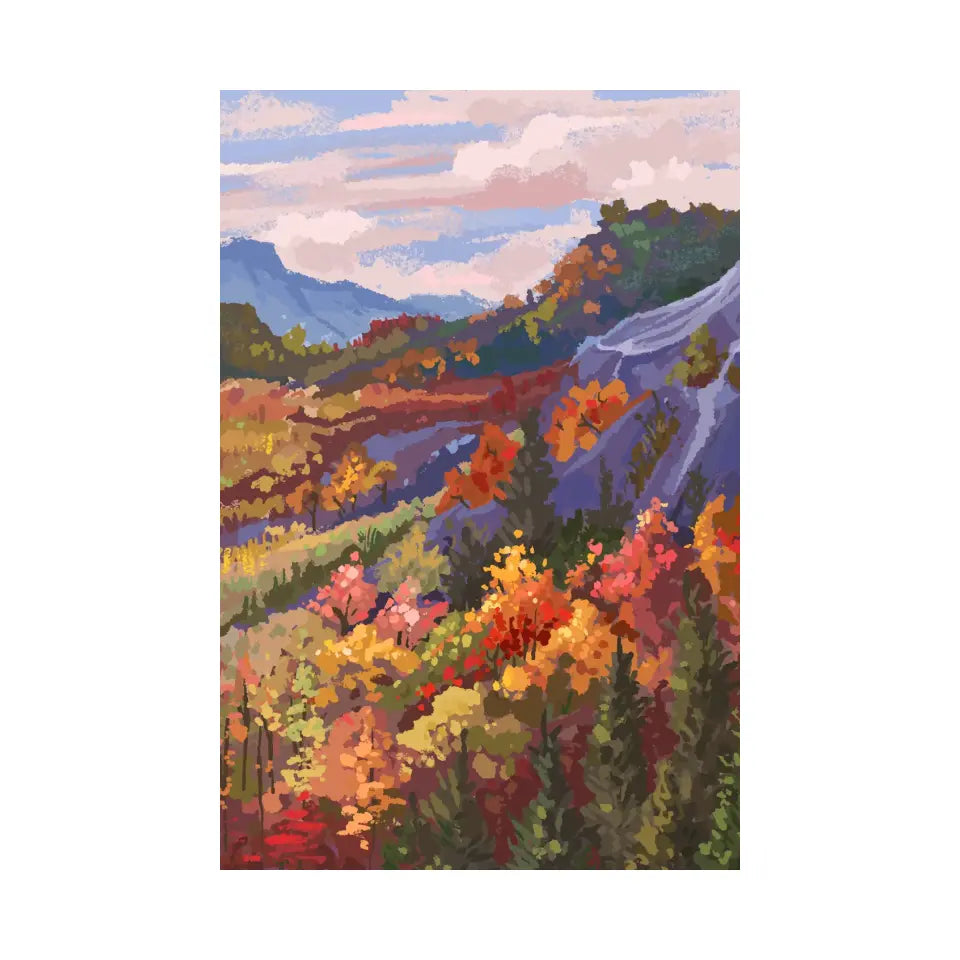 Mountain landscape in autumn