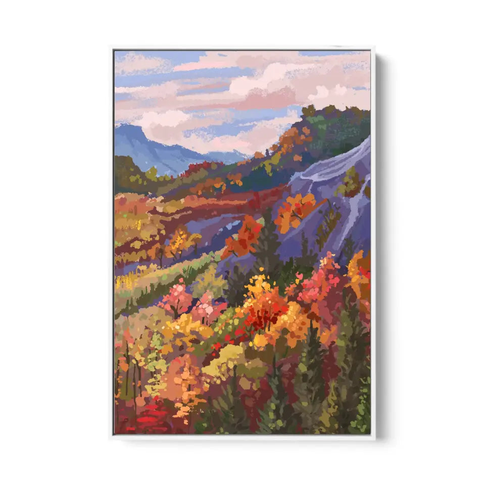 Mountain landscape in autumn