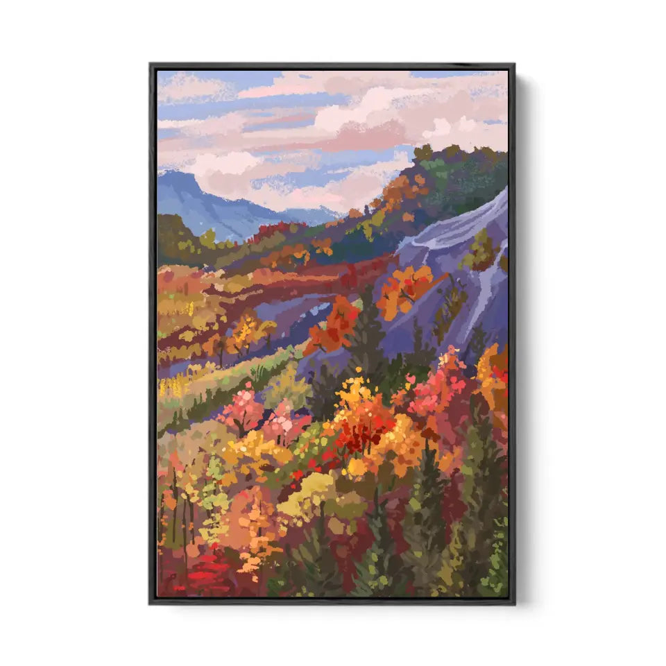 Mountain landscape in autumn