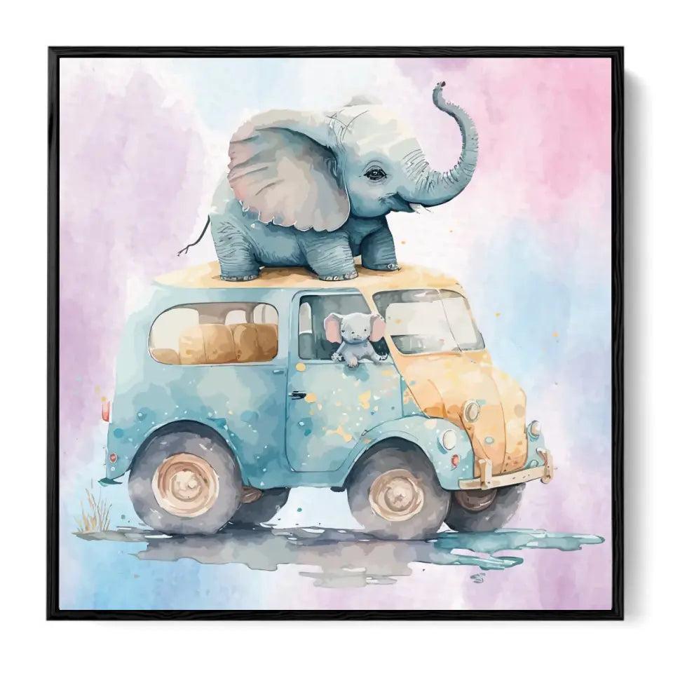 Car Riding elephant