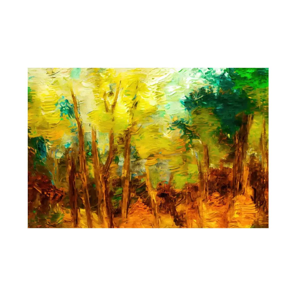 Abstract forest-acrylic painting