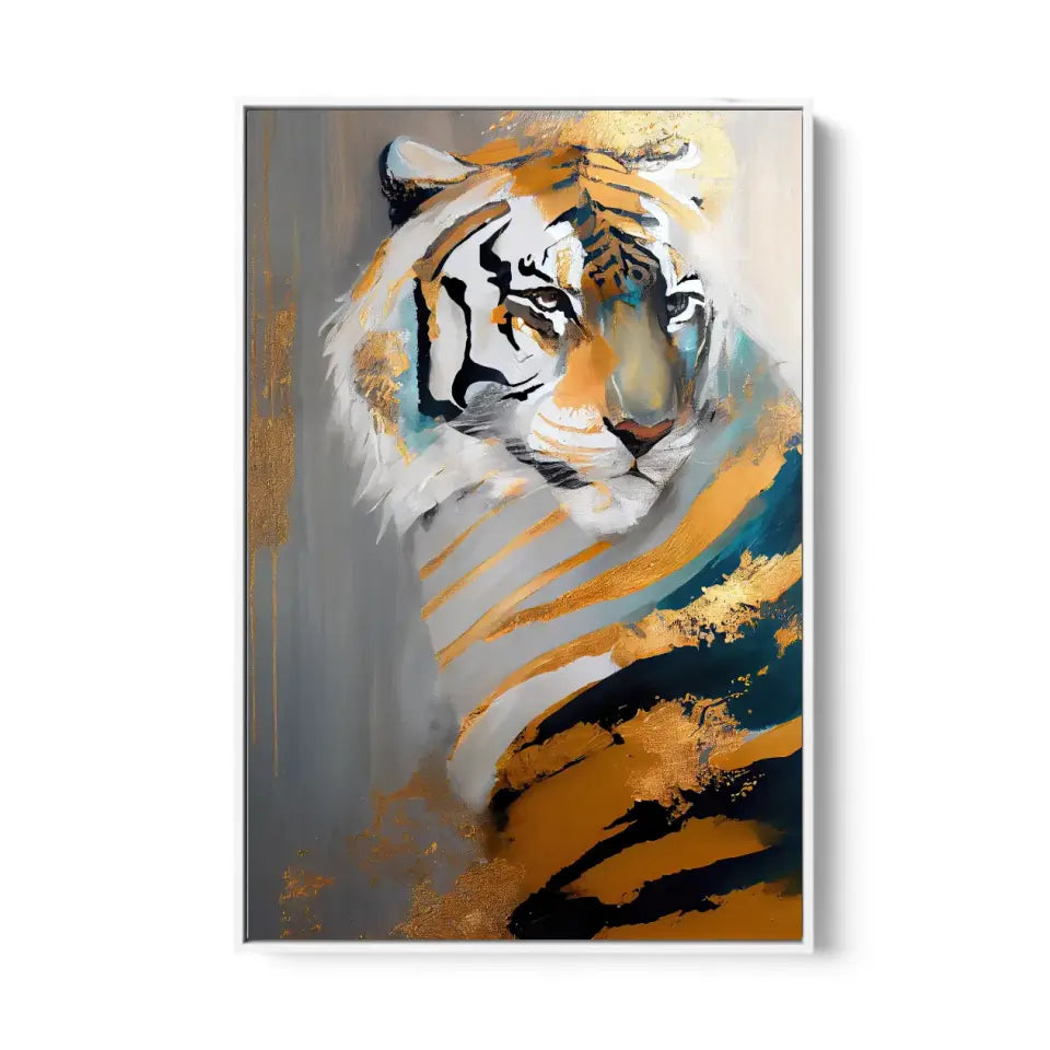 Golden Tiger painting