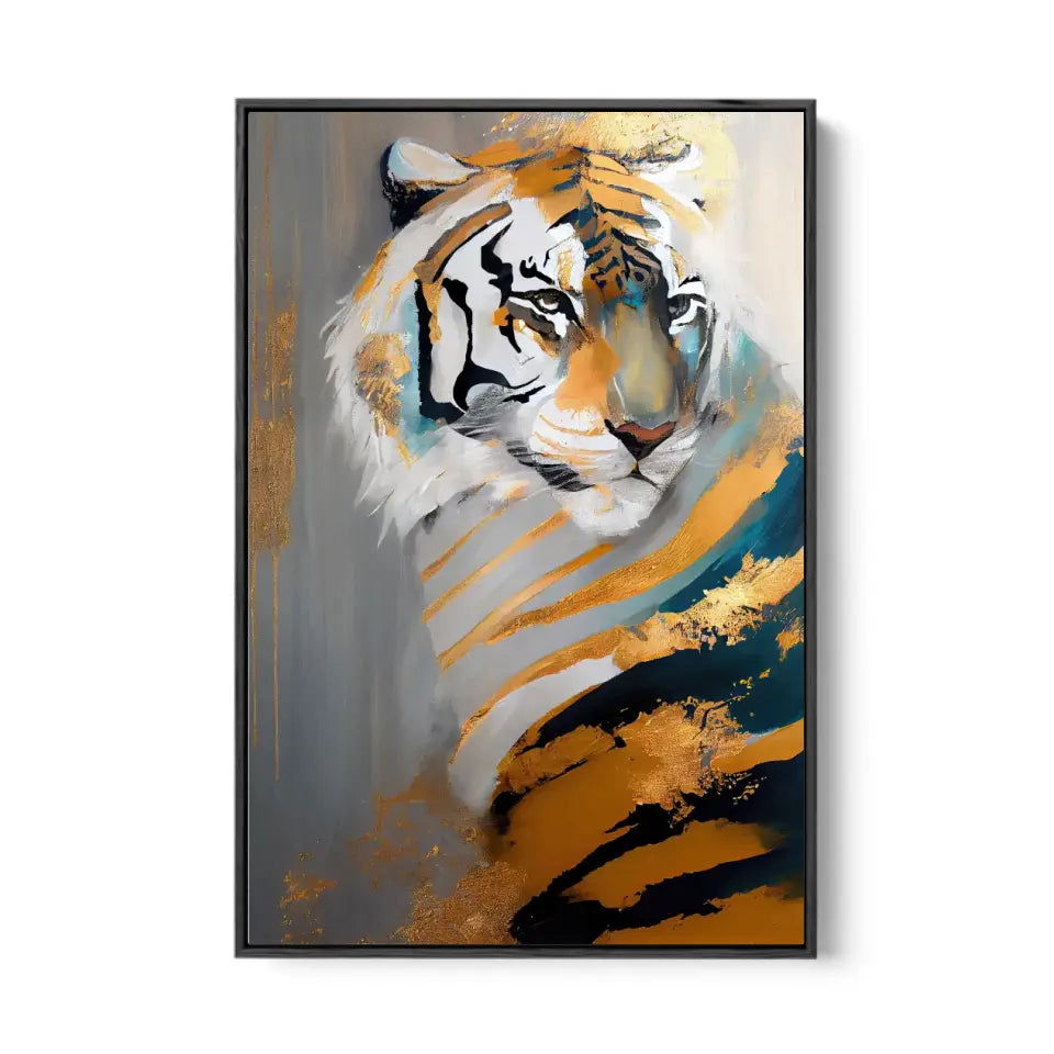 Golden Tiger painting