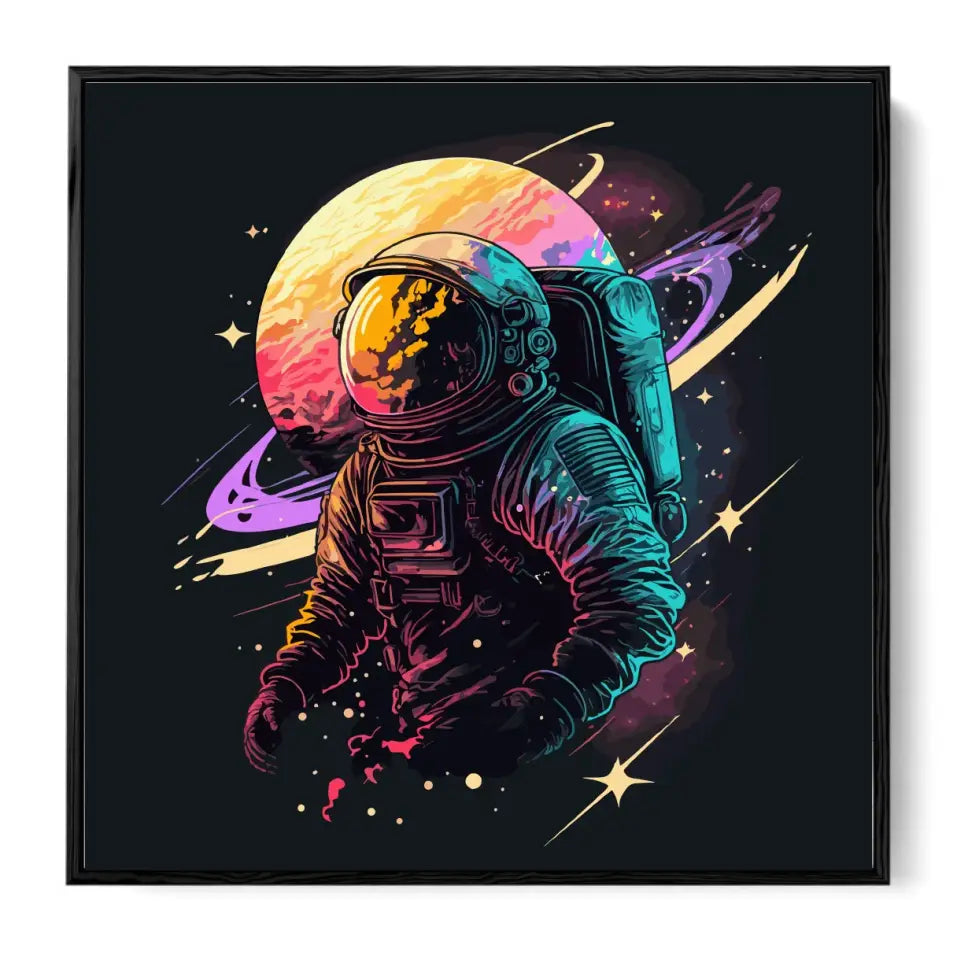 Colorful Space astronaut