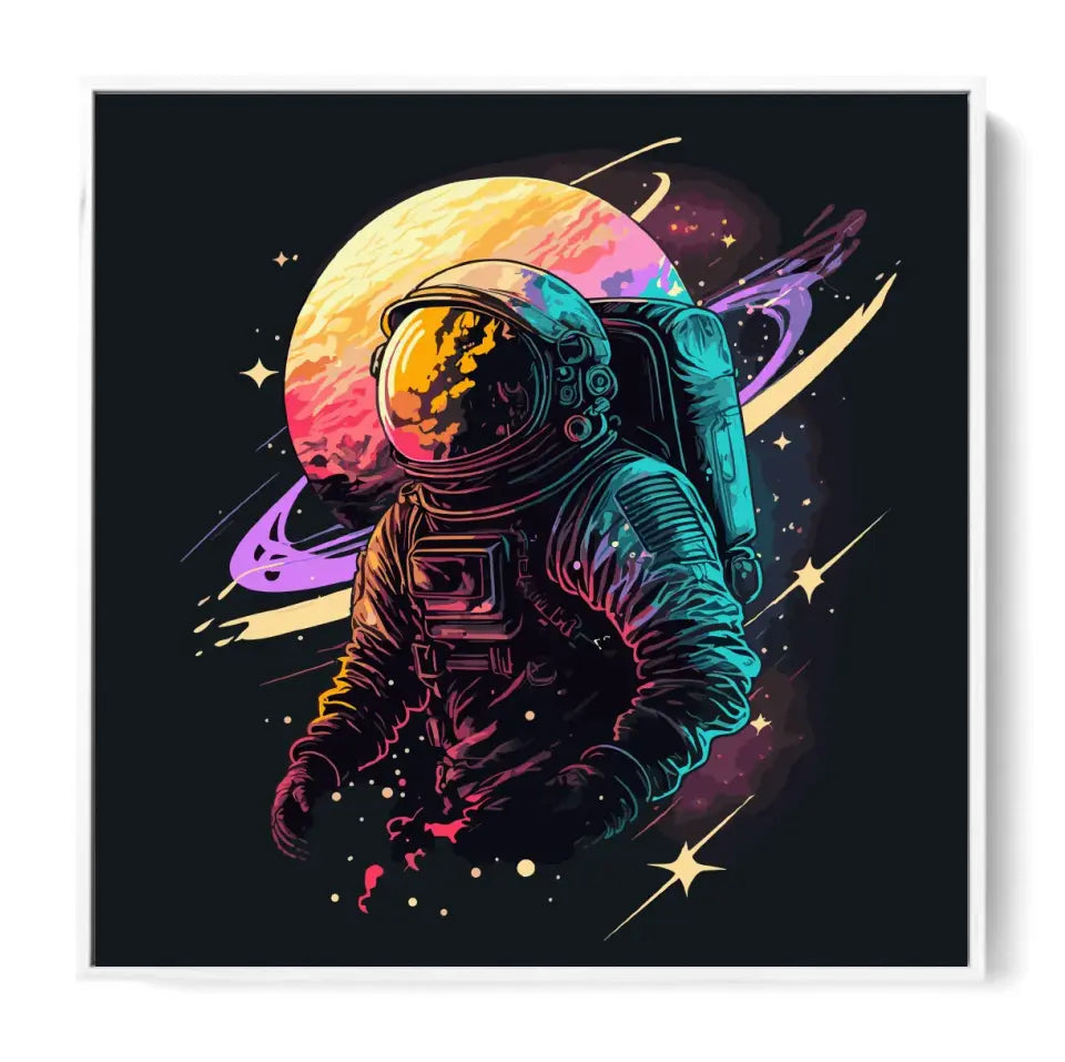 Colorful Space astronaut