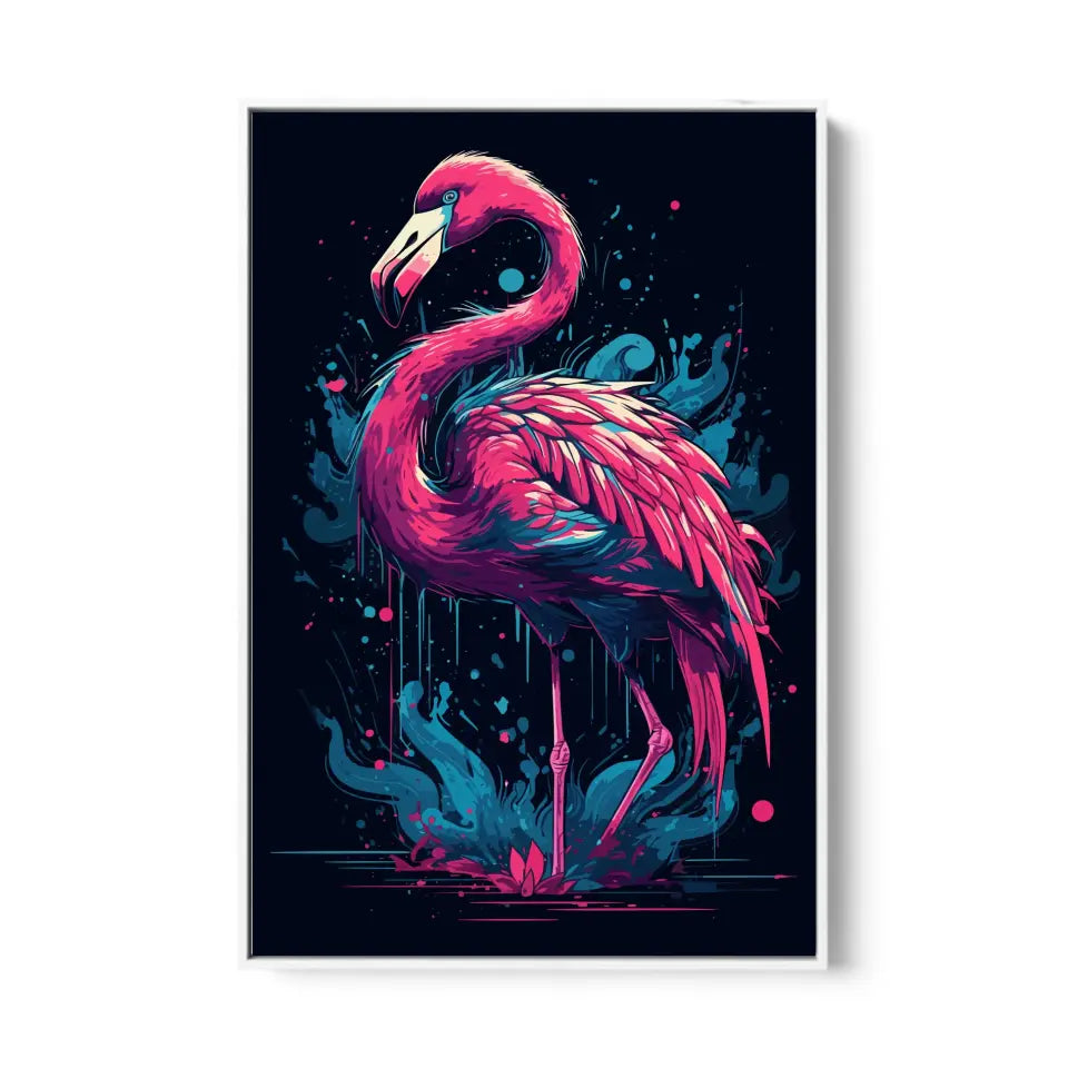 Colorful flamingo