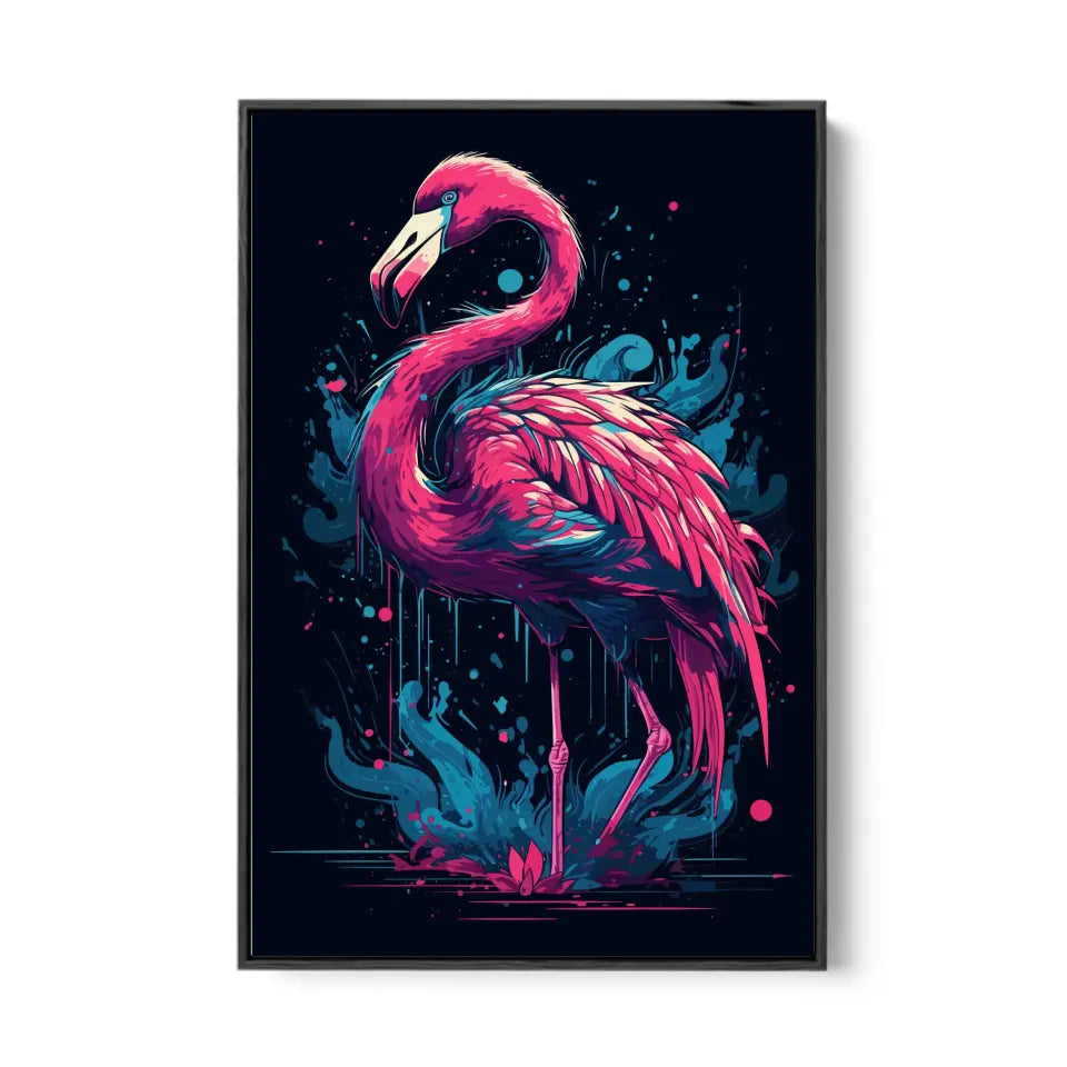 Colorful flamingo