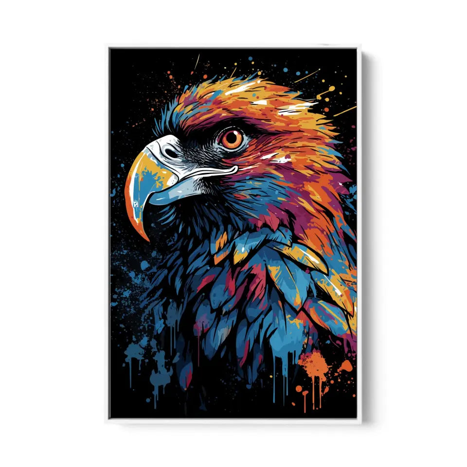 Colorful eagle in graffiti style I