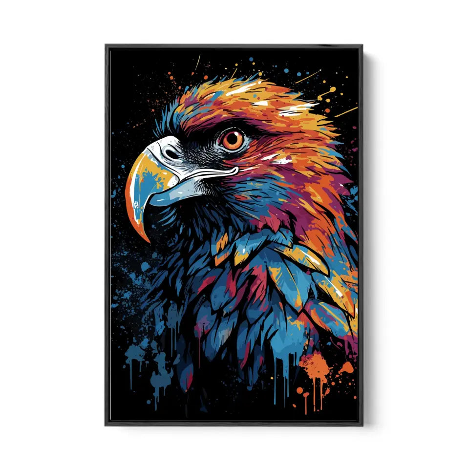 Colorful eagle in graffiti style I