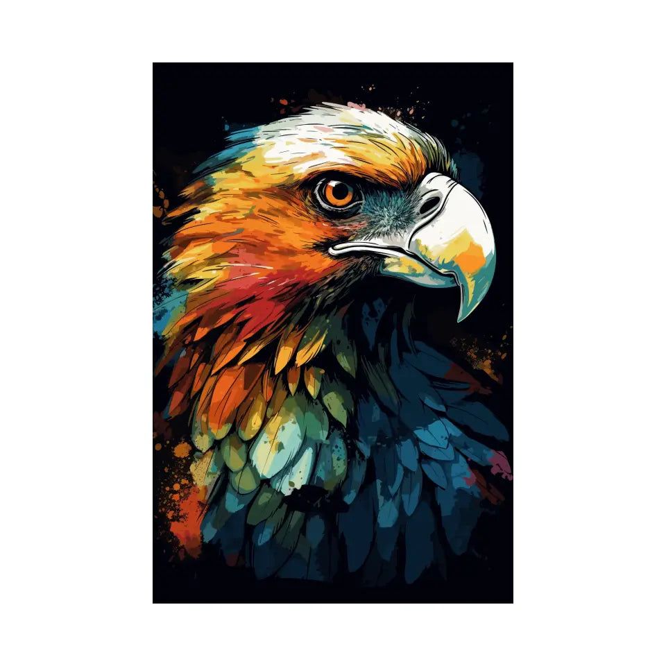 Colorful eagle in graffiti style II