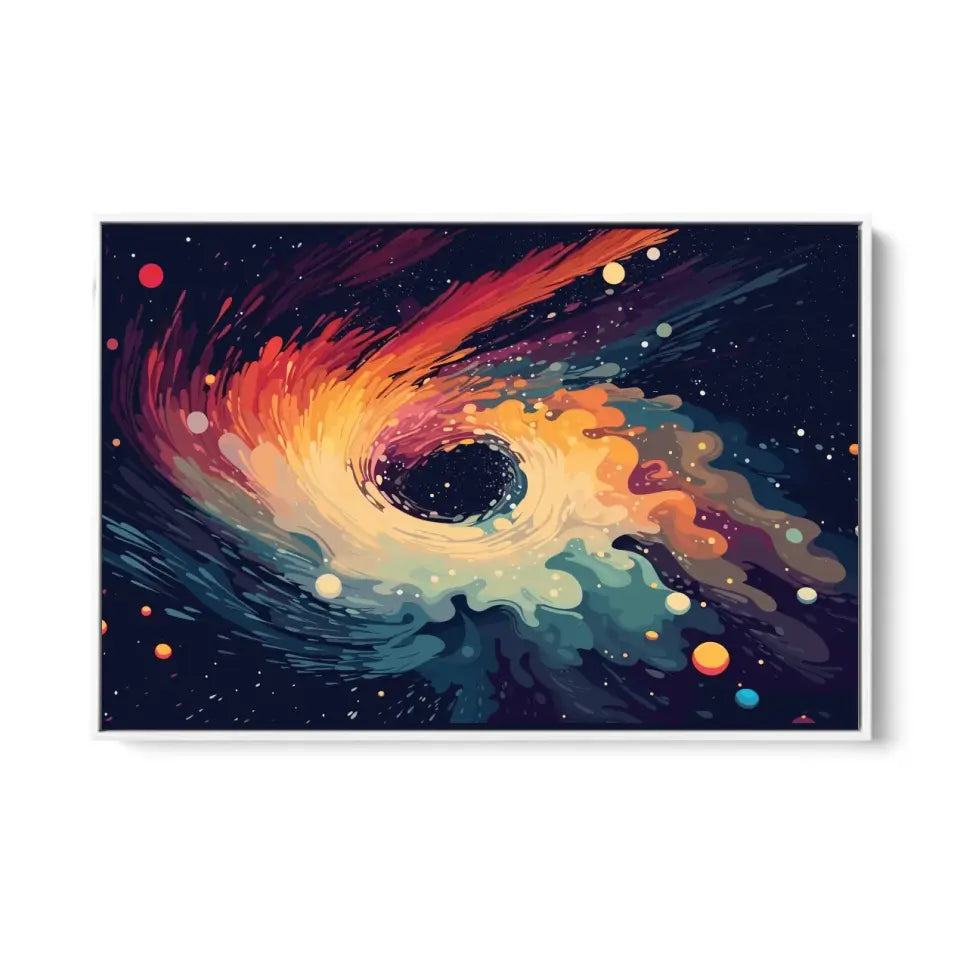 Bright and colorful space waves II