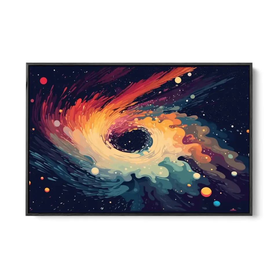 Bright and colorful space waves II