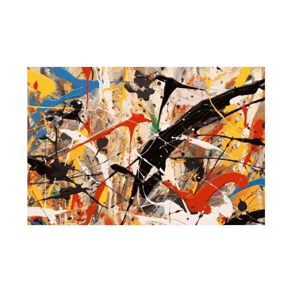 A chaotic scene, Jackson Pollock style I