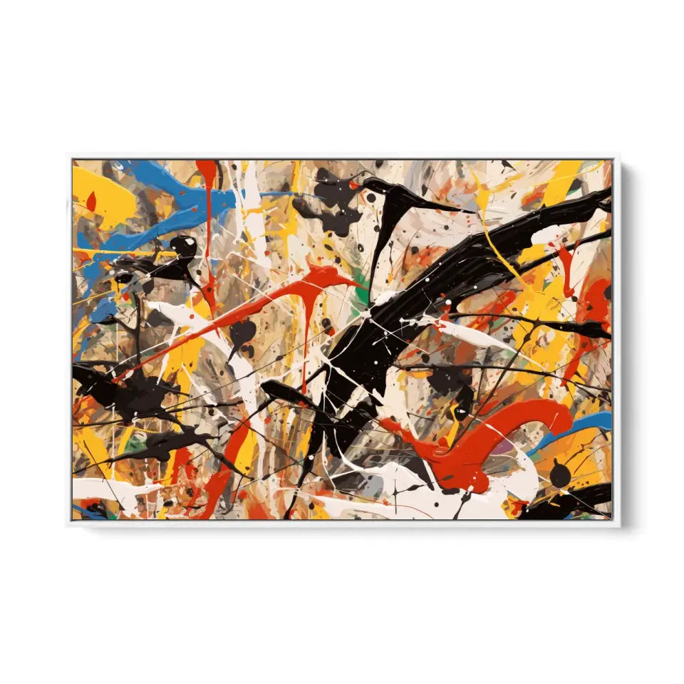 A chaotic scene, Jackson Pollock style I