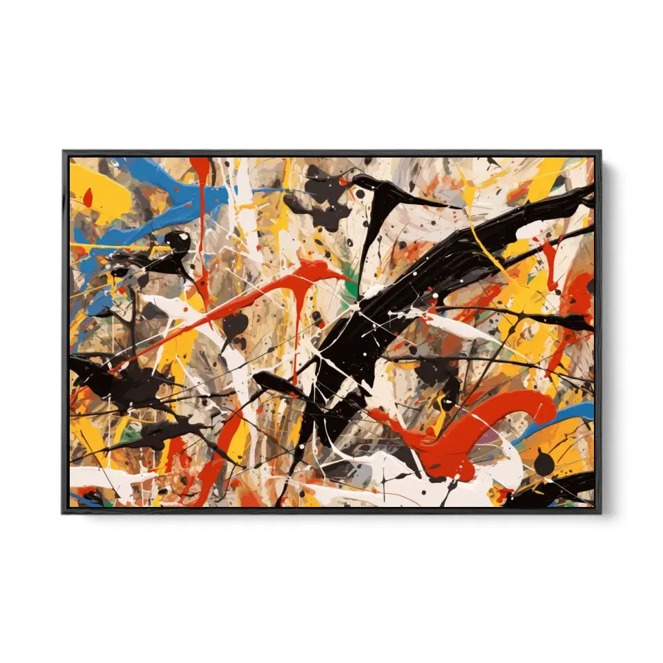 A chaotic scene, Jackson Pollock style I