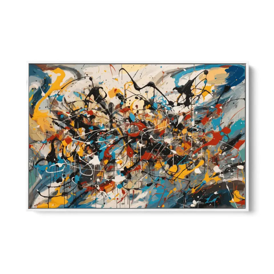 A chaotic scene, Jackson Pollock style II