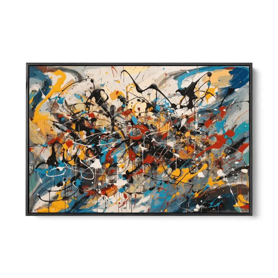 A chaotic scene, Jackson Pollock style II