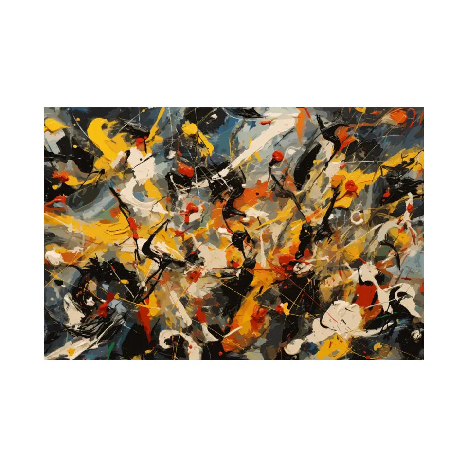 A chaotic scene, Jackson Pollock style IV