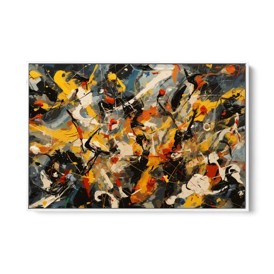 A chaotic scene, Jackson Pollock style IV