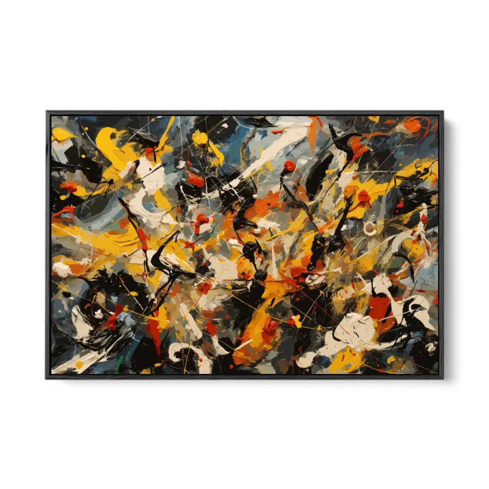 A chaotic scene, Jackson Pollock style IV