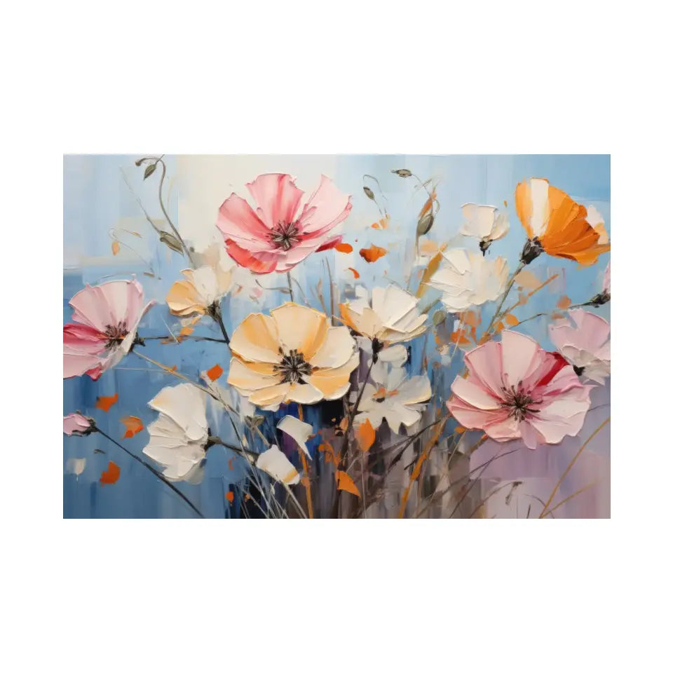 Abstract oil painting of flowers I