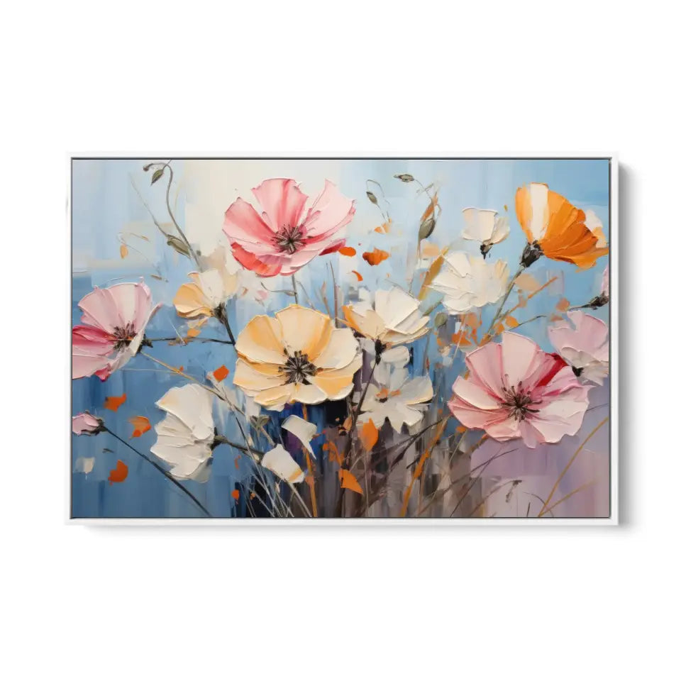 Abstract oil painting of flowers I