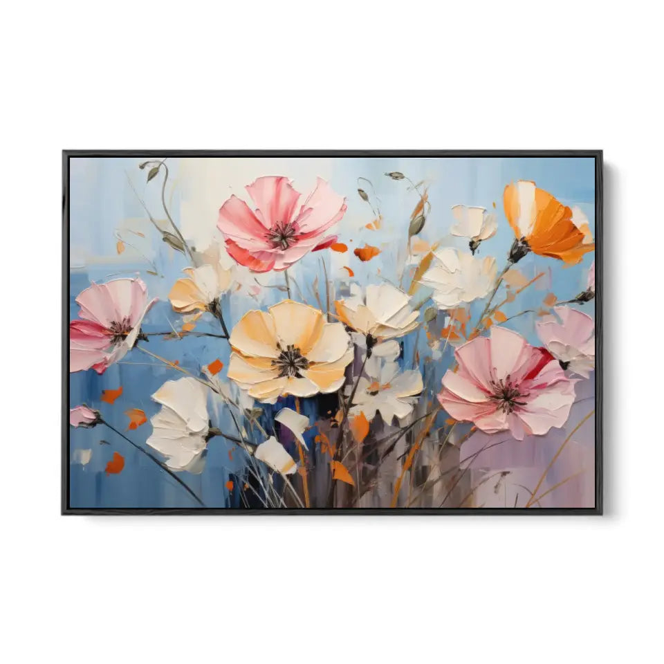 Abstract oil painting of flowers I