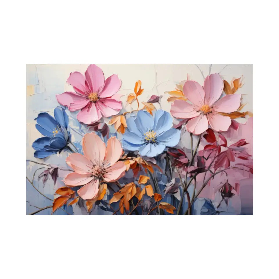 Abstract oil painting of flowers II