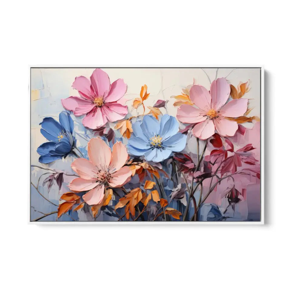 Abstract oil painting of flowers II