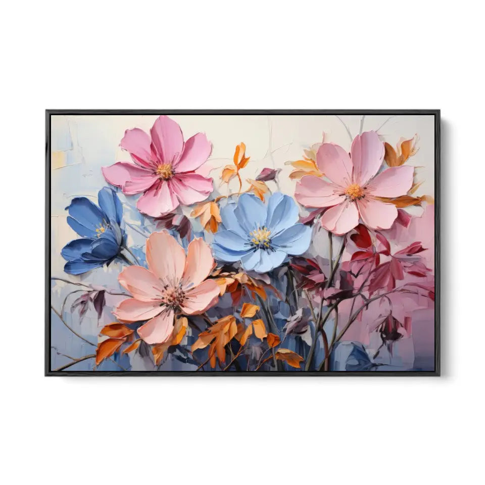 Abstract oil painting of flowers II