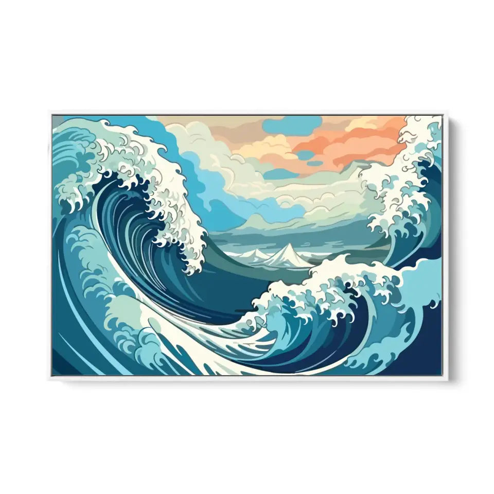 Blue waves on the ocean I