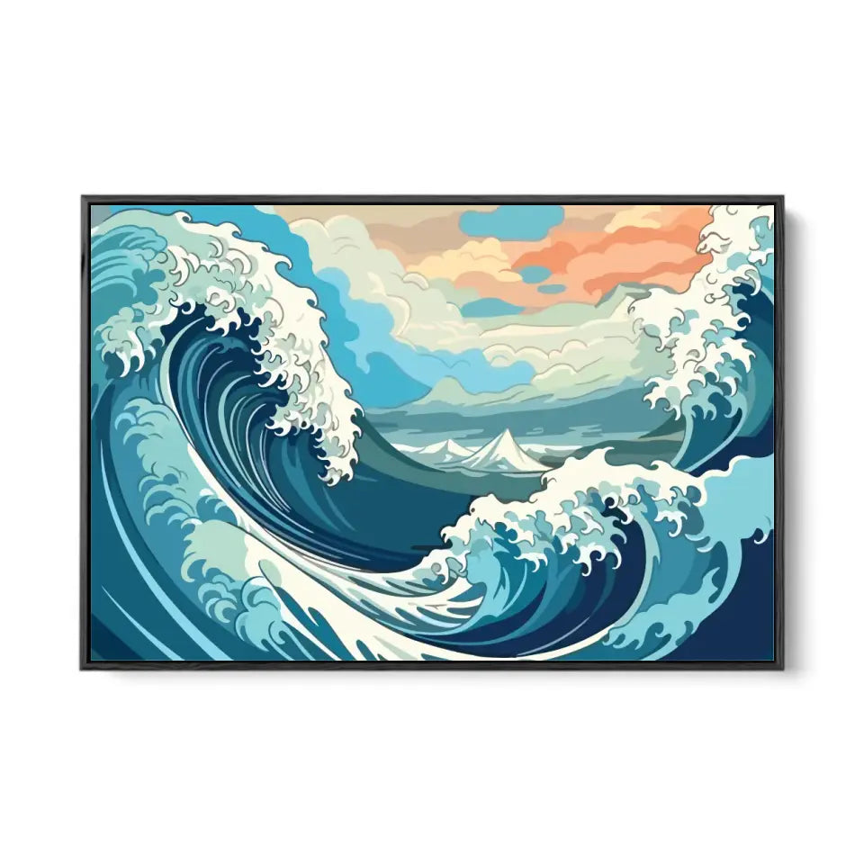 Blue waves on the ocean I