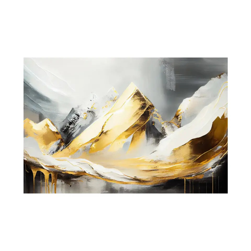 Oil Painting of a majestic mountain