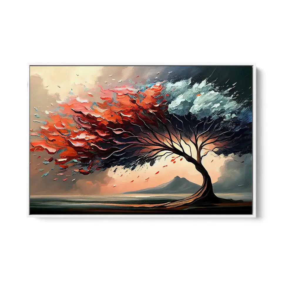 Oil painting of a wonderful tree