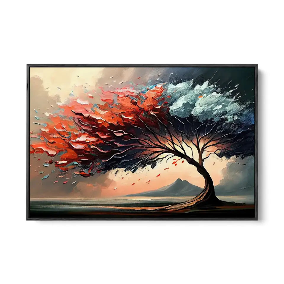 Oil painting of a wonderful tree