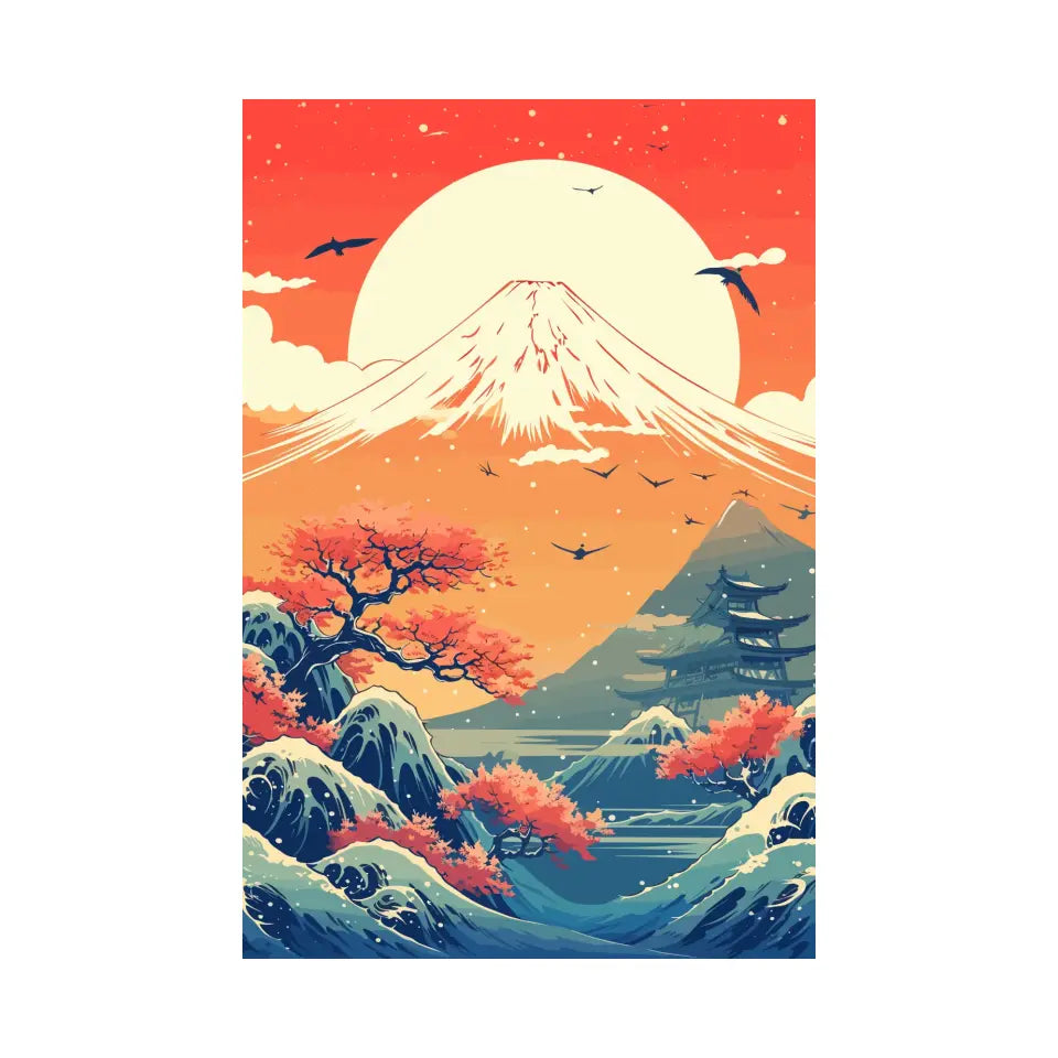 Mount Fuji flat in Japan II