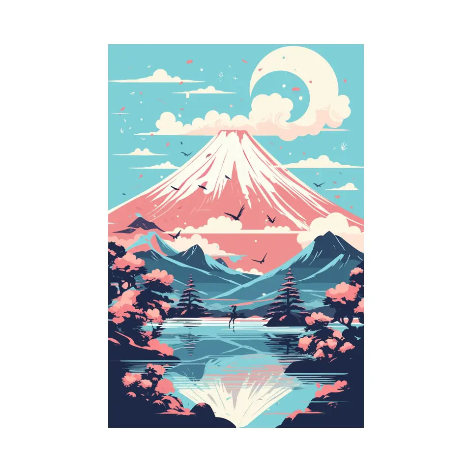 Mount Fuji flat in Japan I