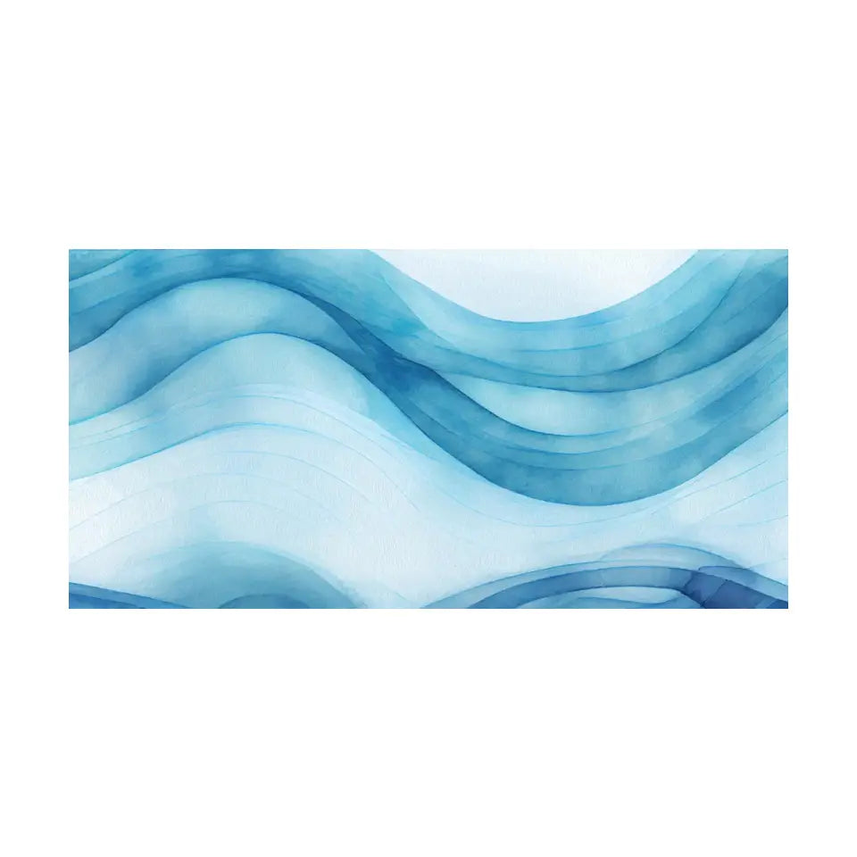 Abstract water ocean wave canvas II