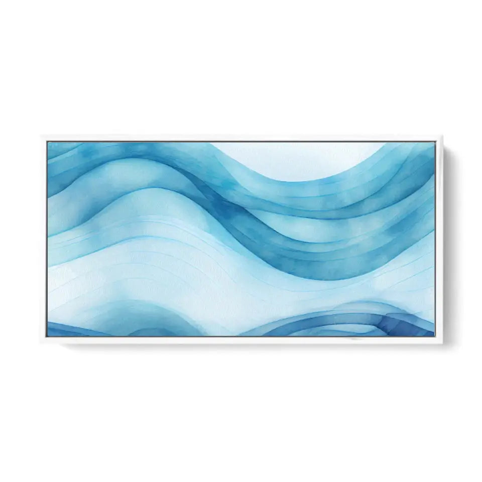 Abstract water ocean wave canvas II