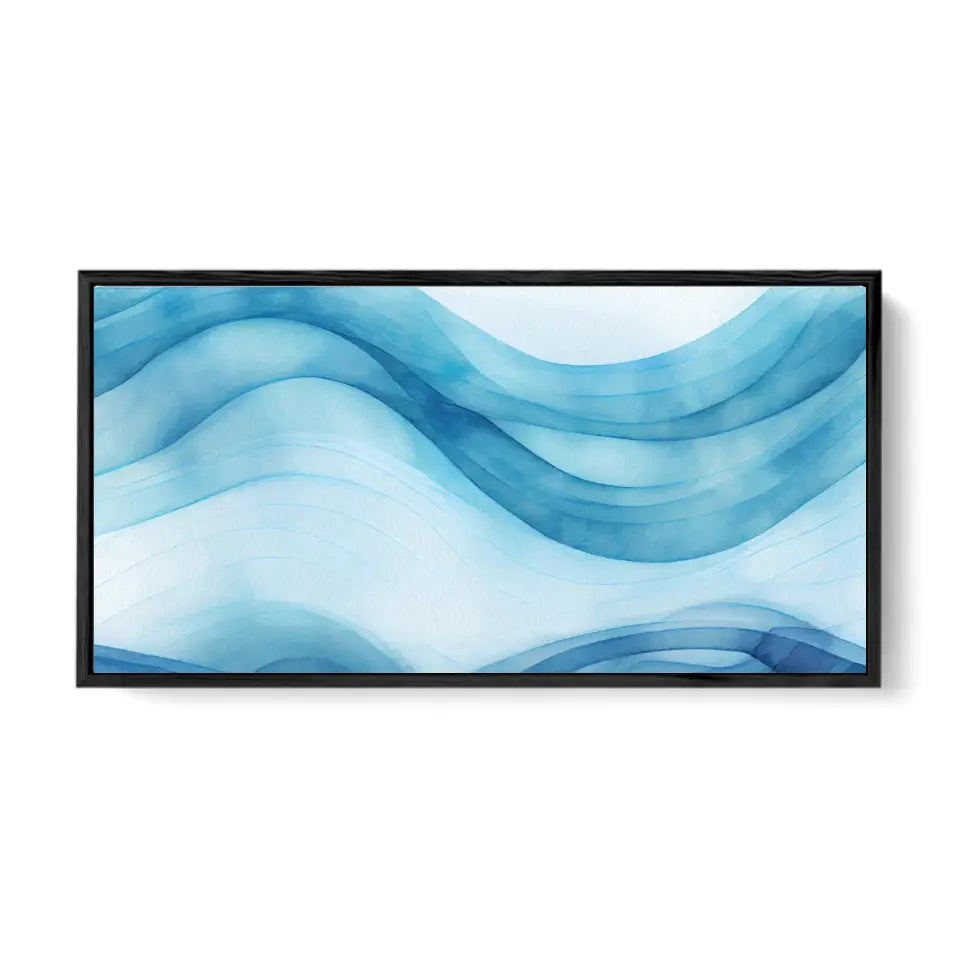 Abstract water ocean wave canvas II