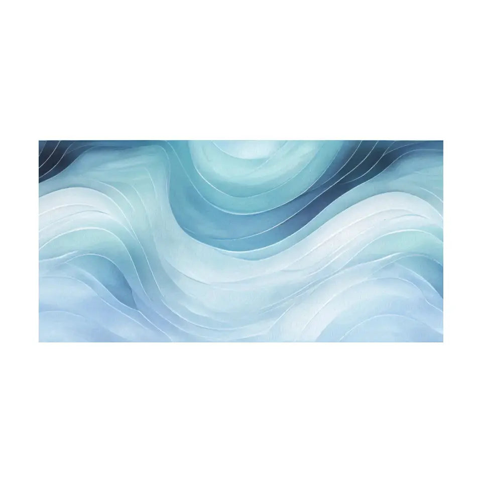 Abstract water ocean wave canvas I