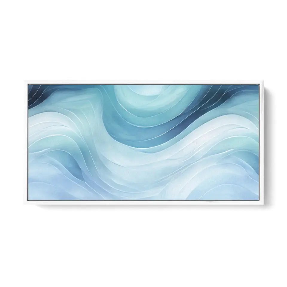 Abstract water ocean wave canvas I