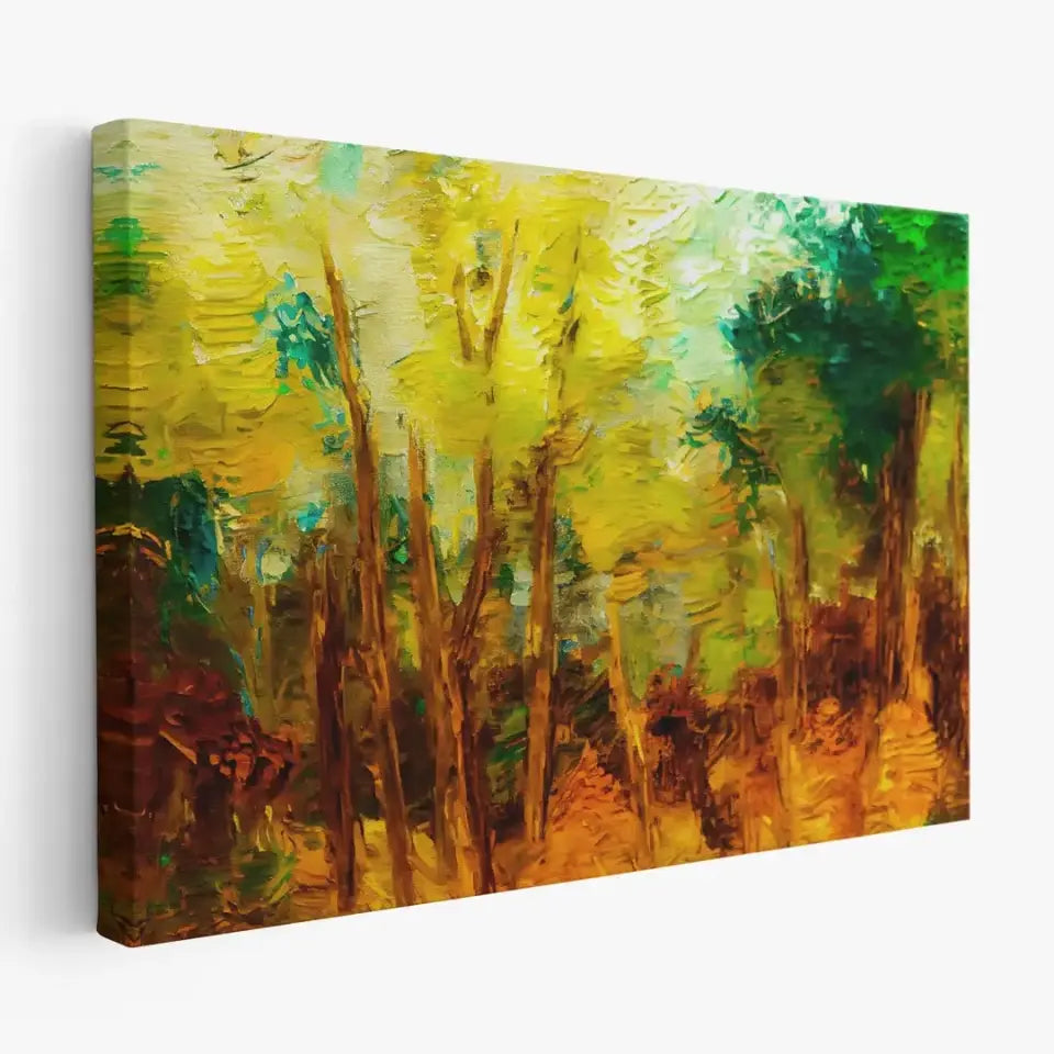 Abstract forest-acrylic painting